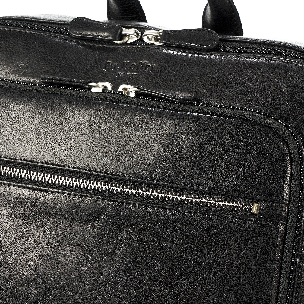 Рюкзак Dr.Koffer из натуральной кожи черный