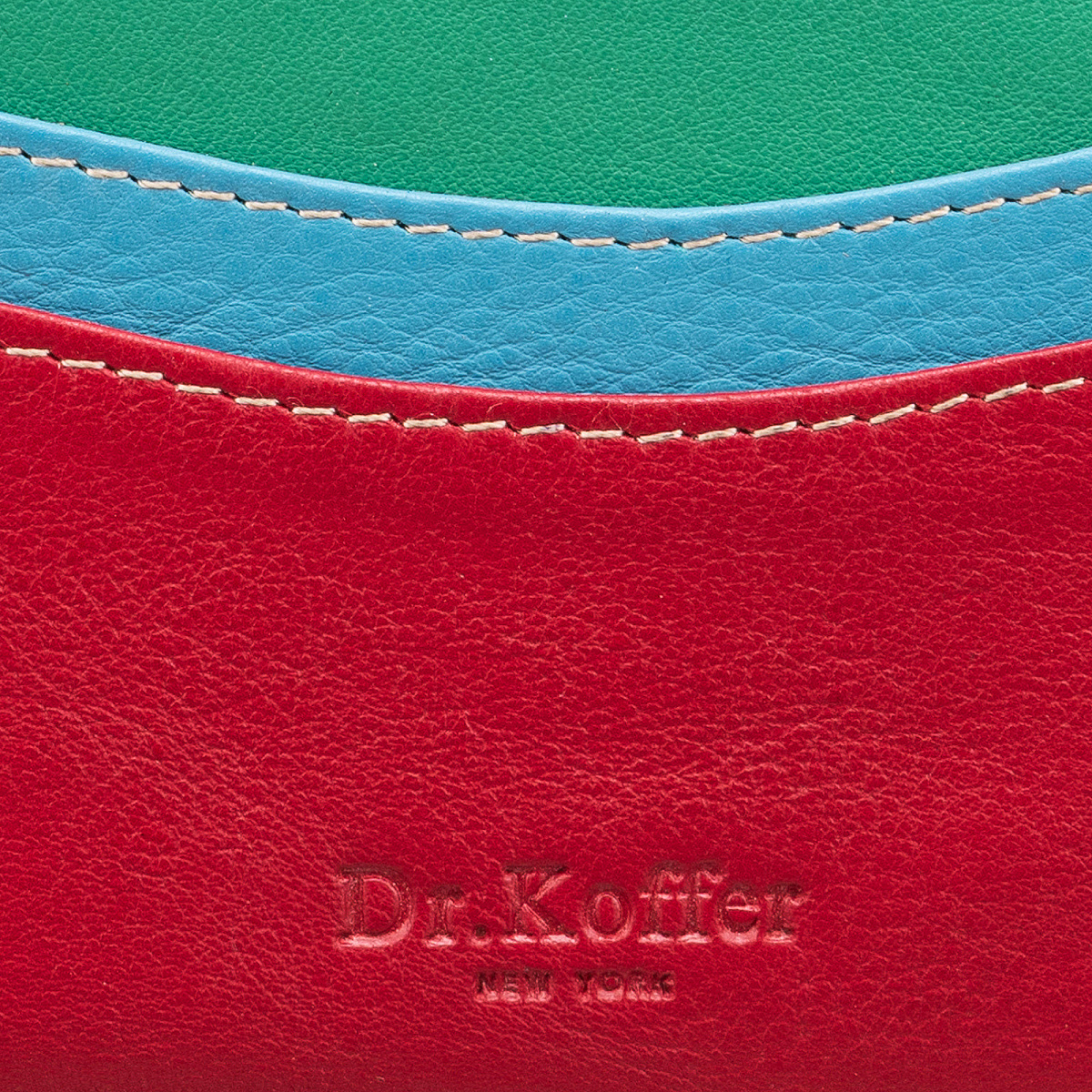 Кредитница Dr.Koffer из натуральной кожи оранжевая