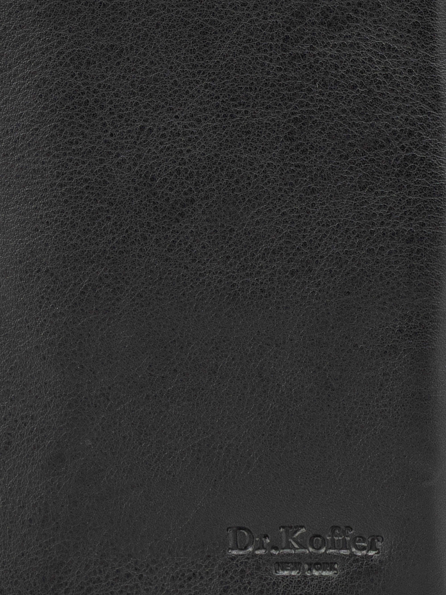Кошелек Dr.Koffer из натуральной кожи черный