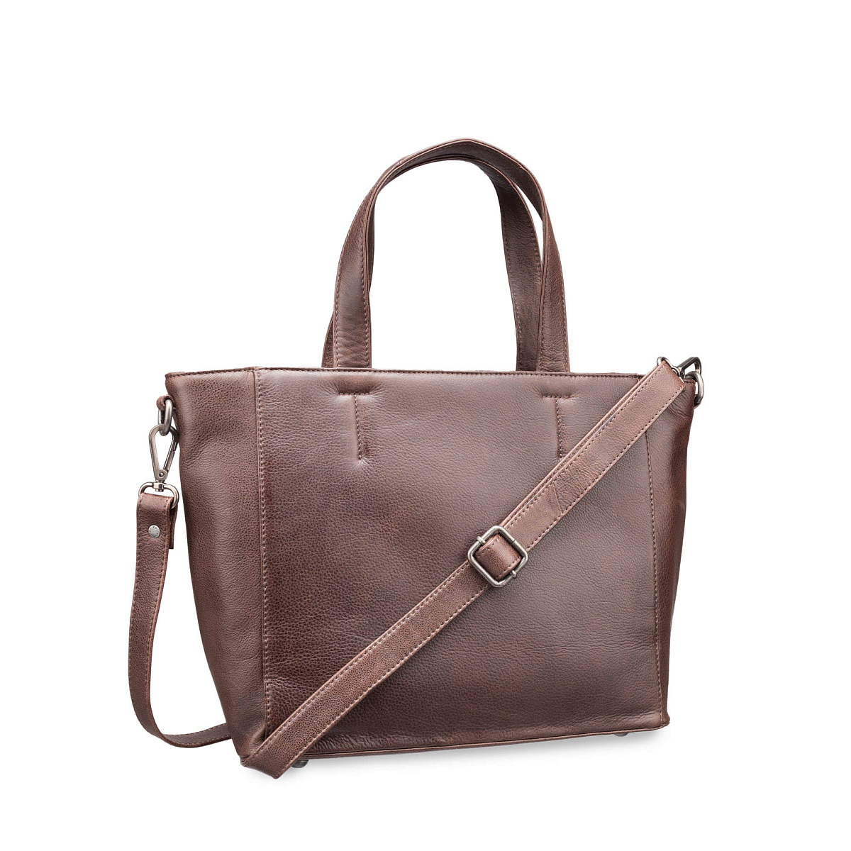 Женская сумка Dr.Koffer из натуральной кожи коричневая