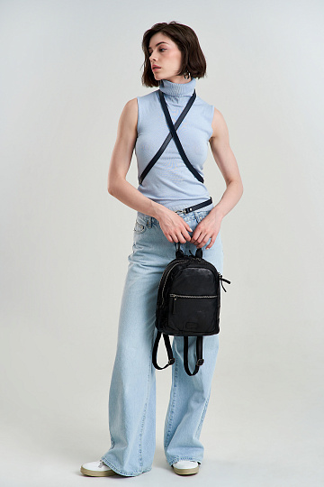 Рюкзак Dr.Koffer из натуральной кожи черный