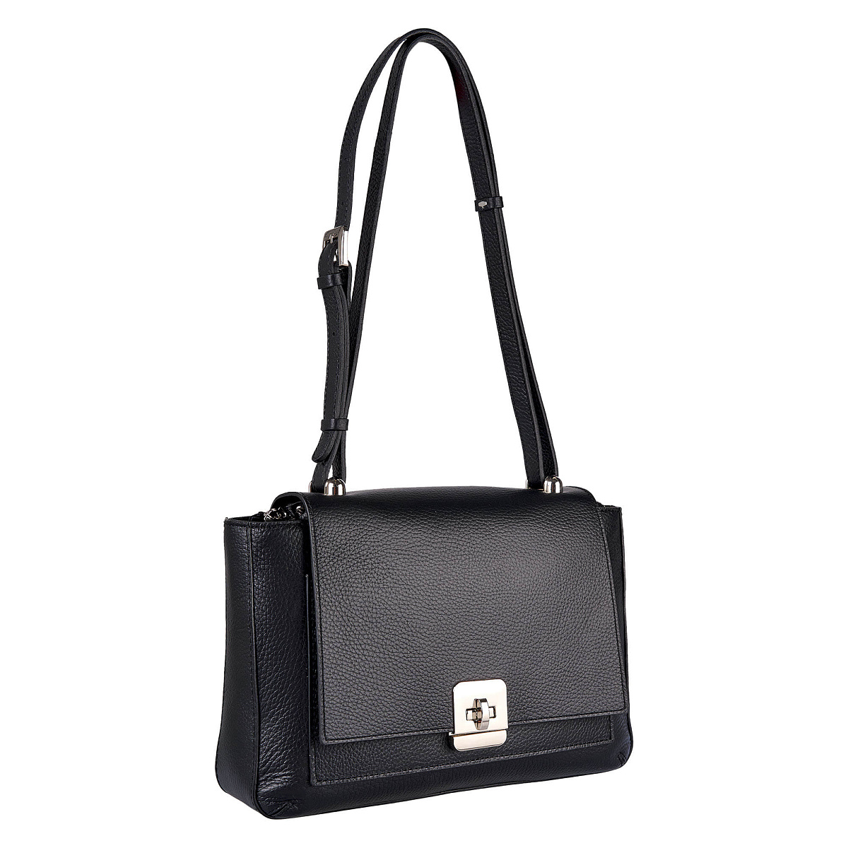 Женская сумка Dr. Koffer из натуральной кожи черная