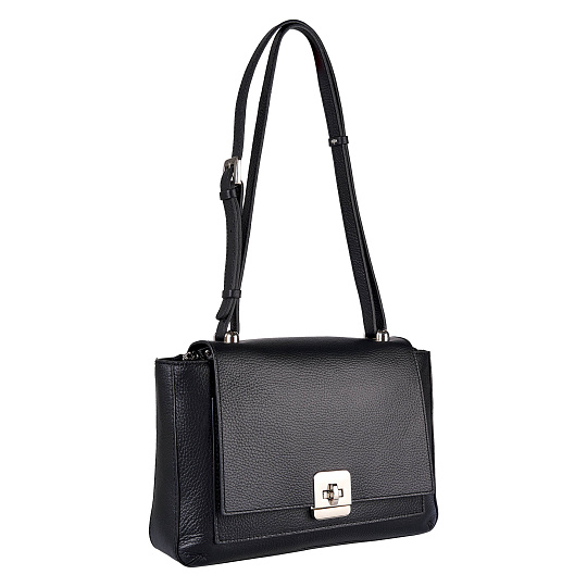 Женская сумка Dr. Koffer из натуральной кожи черная