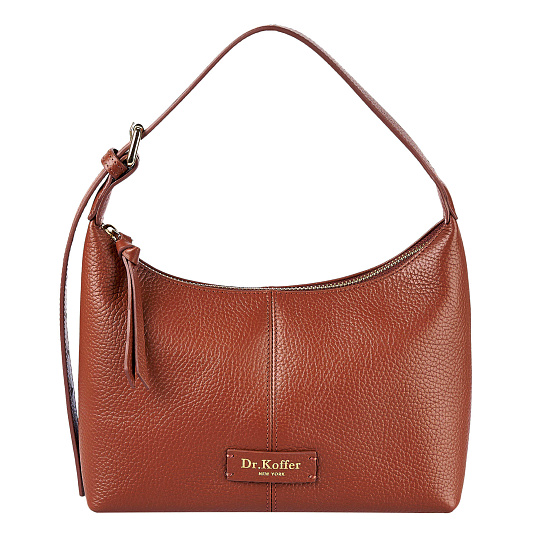 Женская сумка  Dr. Koffer из натуральной кожи коричневая