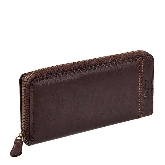 Портмоне Dr.Koffer из натуральной кожи коричневое