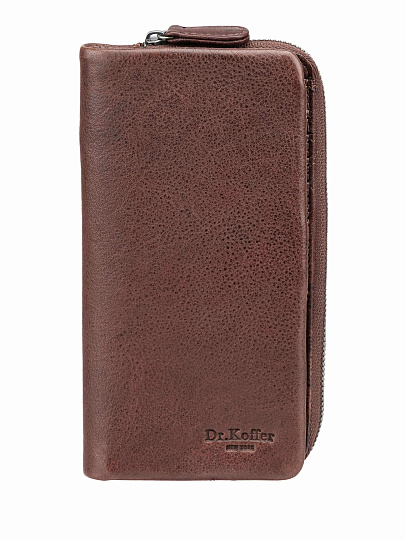 Кошелек Dr.Koffer из натуральной кожи коричневый