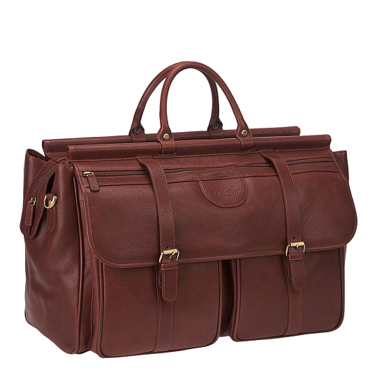 Сумка дорожная саквояж Dr.Koffer из натуральной кожи