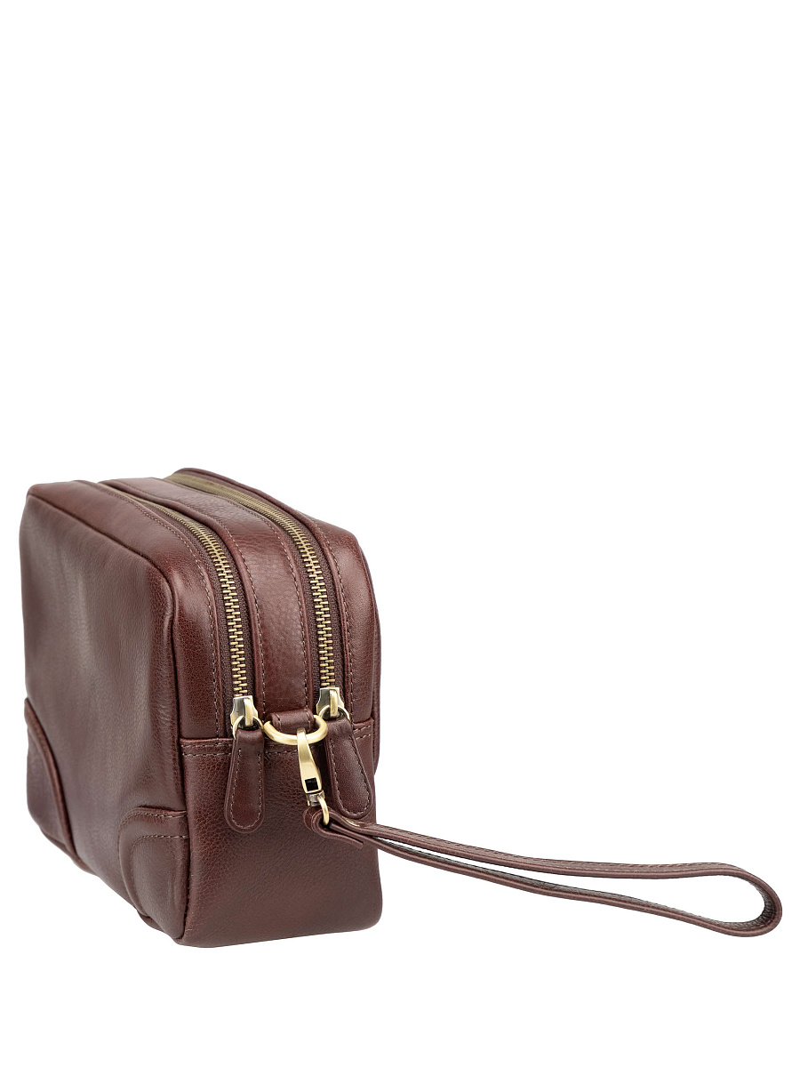 Сумка-визитка Dr. Koffer из натуральной кожи коричневая