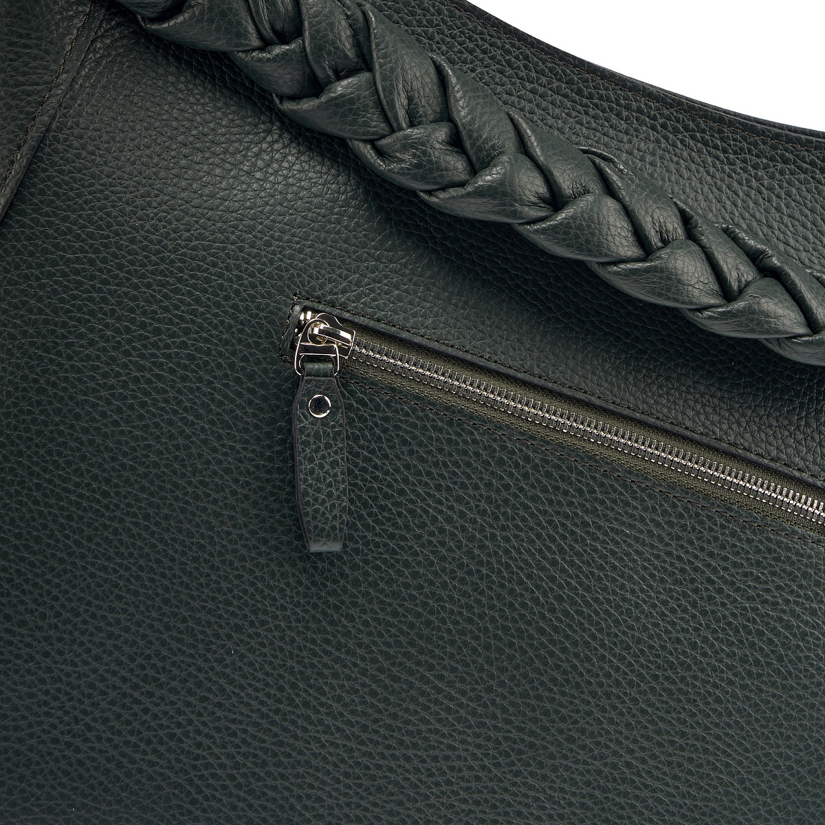 Женская сумка Dr. Koffer из натуральной кожи зеленая