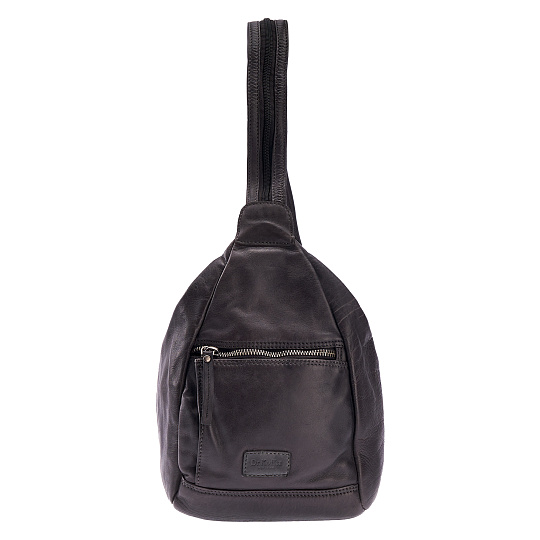 Сумка через плечо Dr.Koffer из натуральной кожи темно-серая