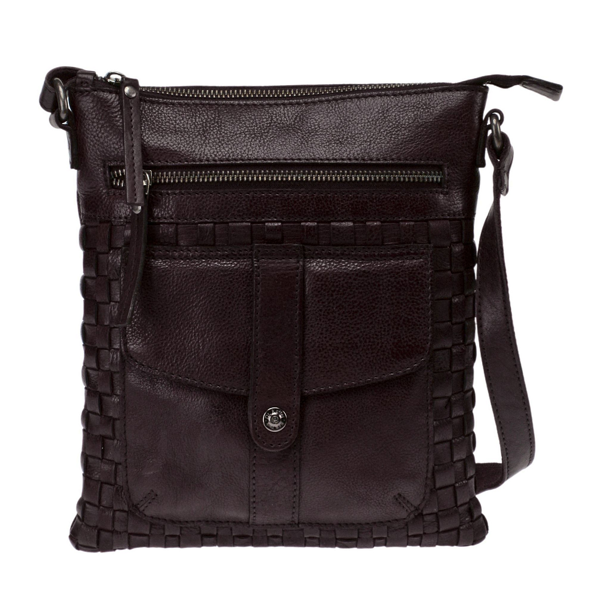 Сумка через плечо Dr.Koffer из натуральной кожи коричневая