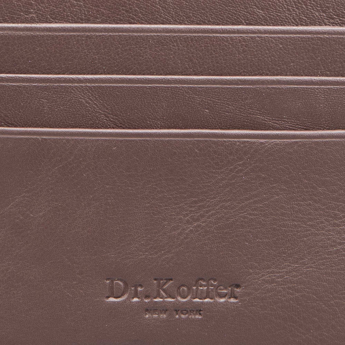 Кредитница Dr.Koffer из натуральной кожи коричневая