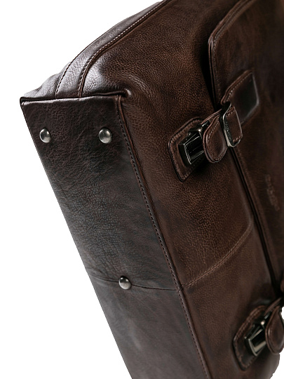 Портфель Dr.Koffer из натуральной кожи темно-коричневый