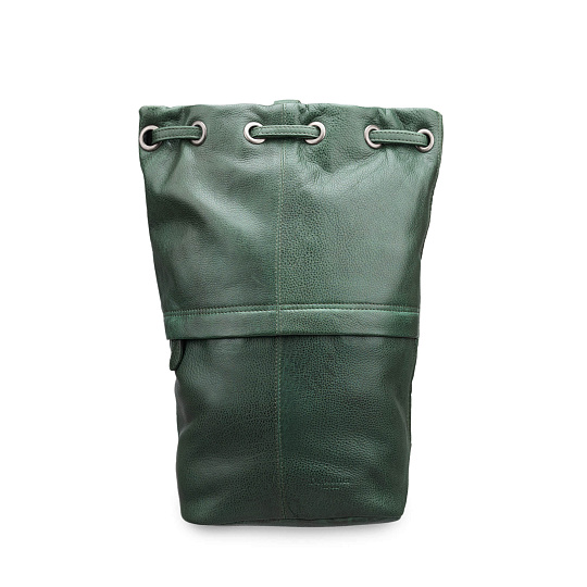 Рюкзак Dr.Koffer из натуральной кожи зеленый