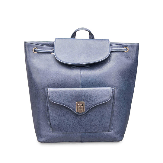 Рюкзак Dr.Koffer из натуральной кожи синий