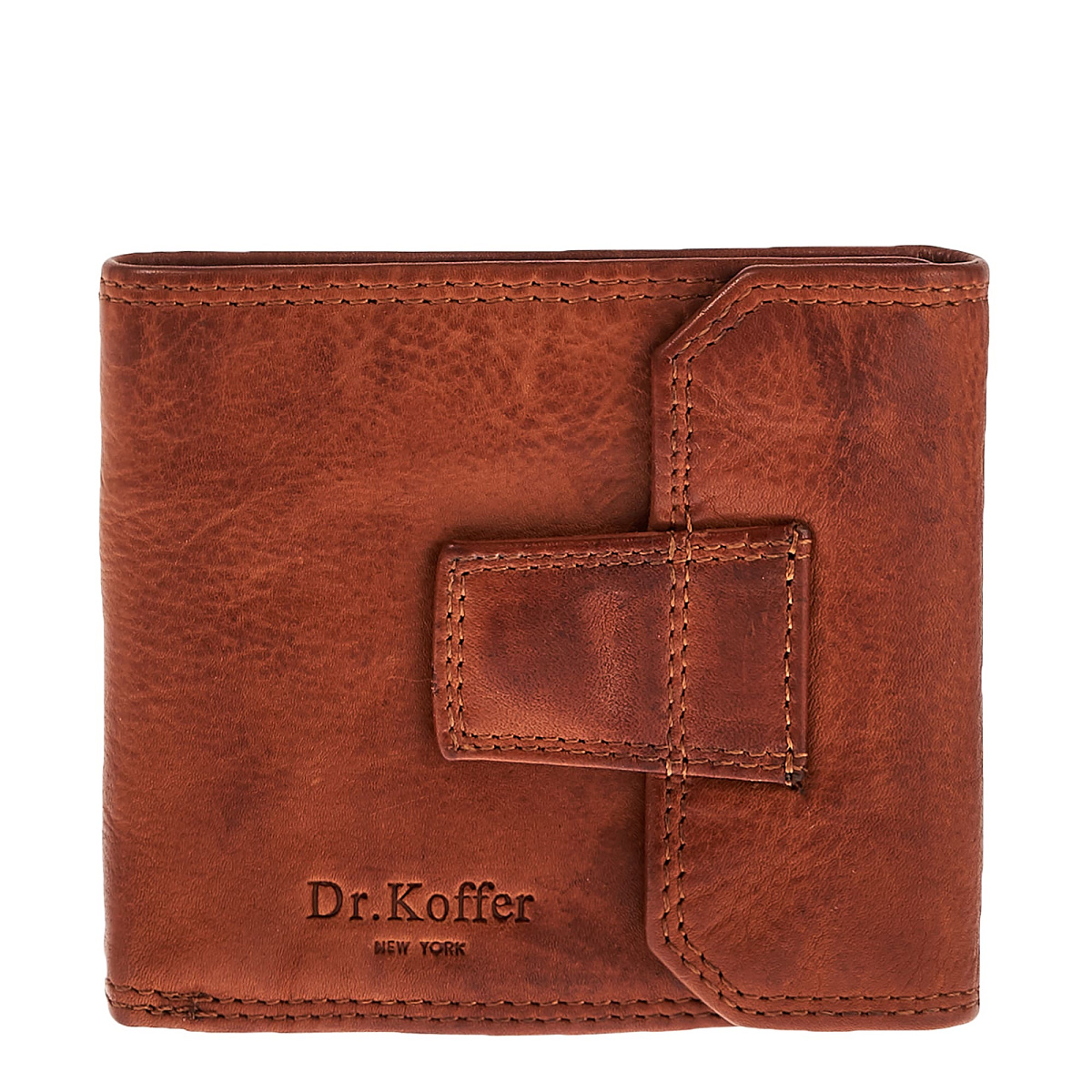 Портмоне Dr.Koffer из натуральной кожи светло-коричневое