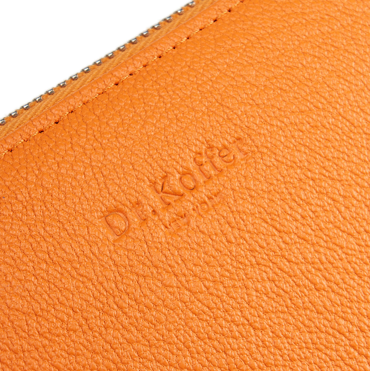 Портмоне Dr.Koffer из натуральной кожи оранжевое