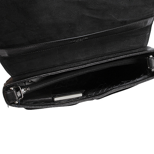 Портфель Dr.Koffer из натуральной кожи черный