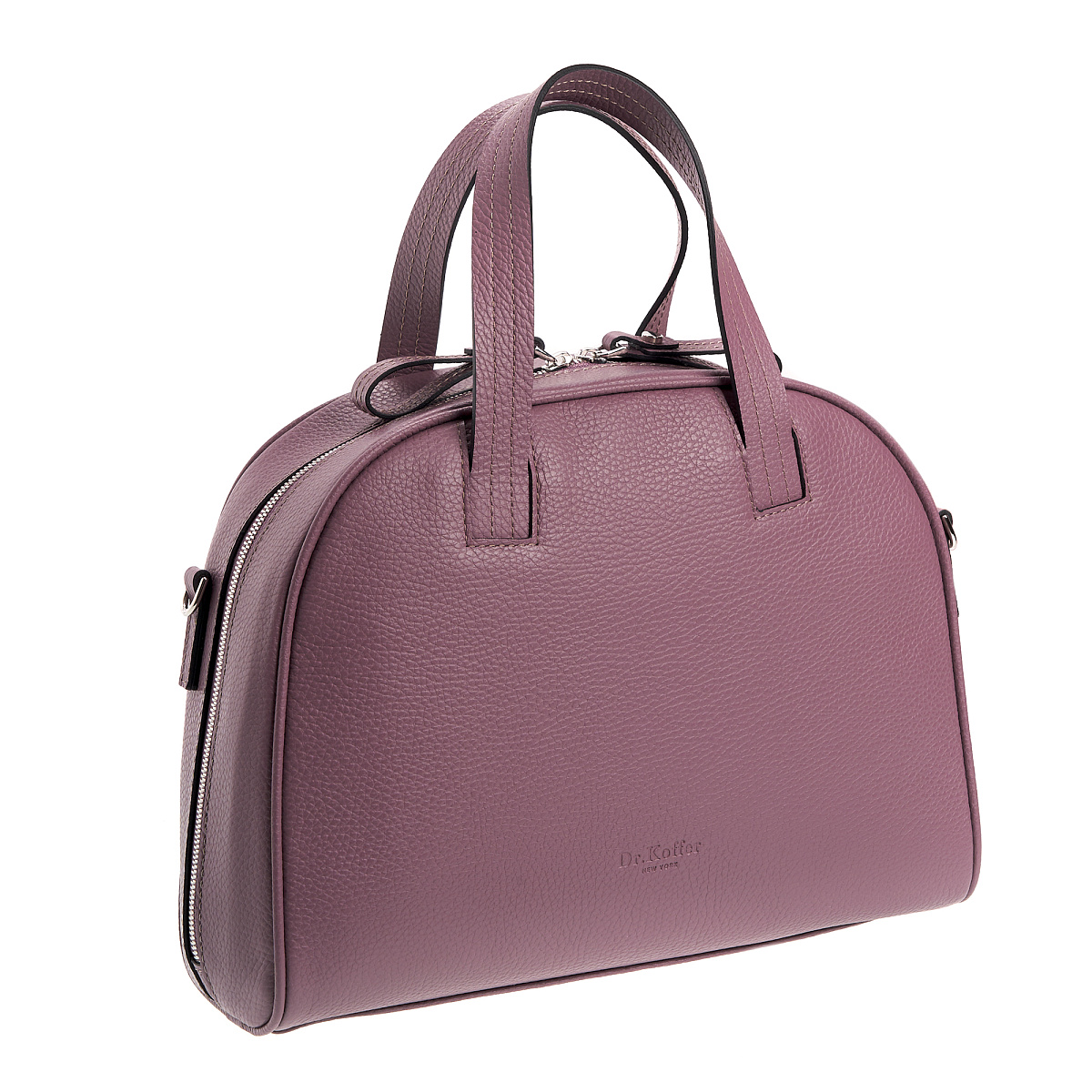 Женская сумка Dr. Koffer из натуральной кожи розовая
