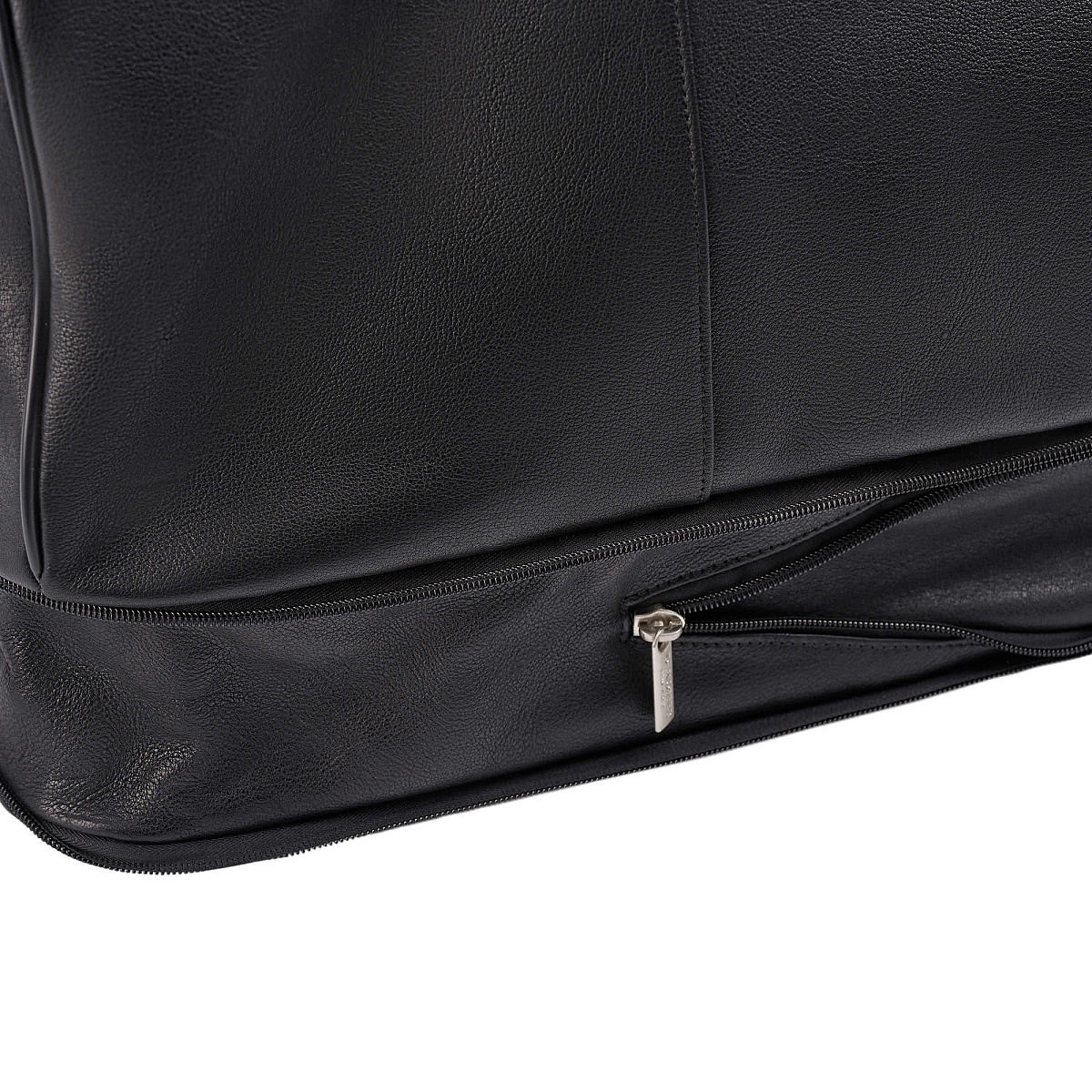 Сумка дорожная Dr.Koffer из натуральной кожи черная