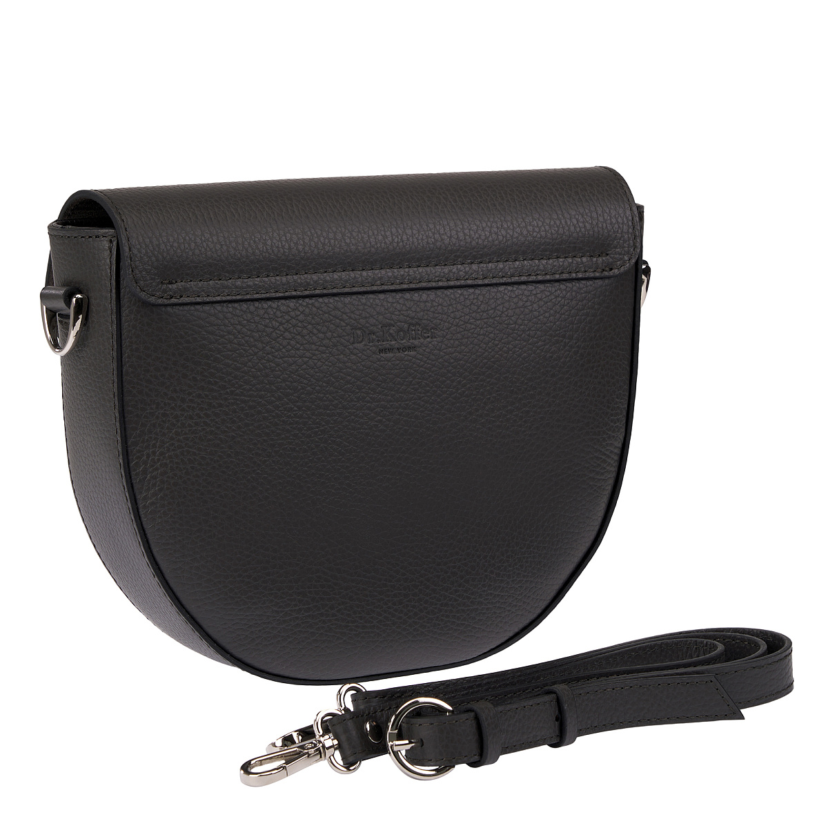 Женская сумка Dr. Koffer из натуральной кожи серая