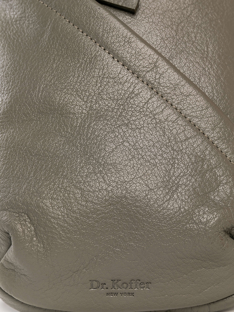 Рюкзак Dr.Koffer из натуральной кожи серый