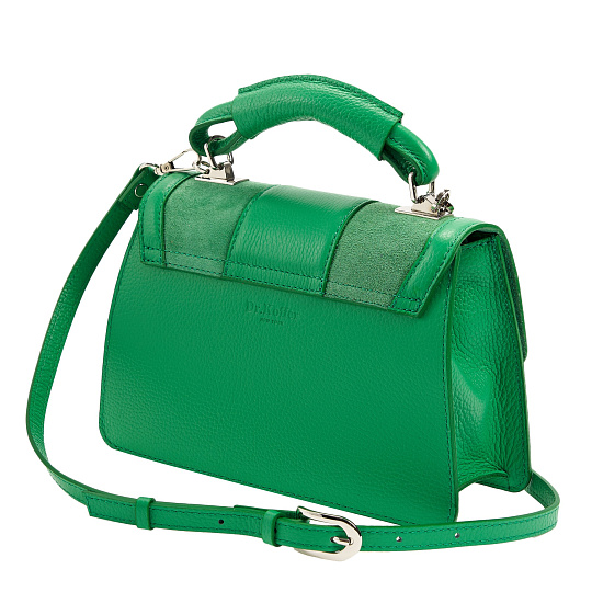 Женская сумка Dr. Koffer из натуральной кожи зеленая