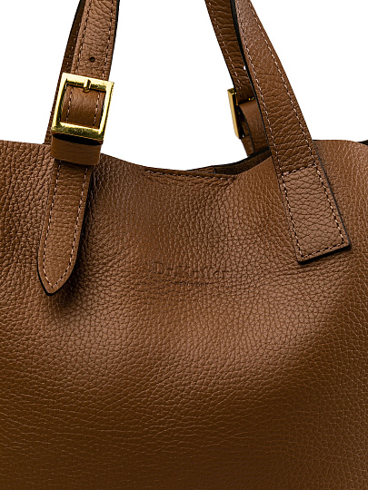 Женская сумка Dr.Koffer из натуральной кожи коричневая