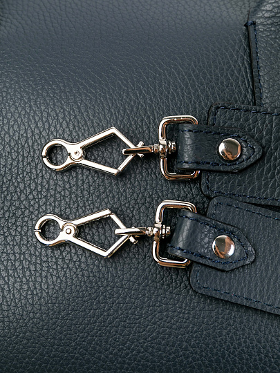 Женская сумка Dr.Koffer из натуральной кожи синяя