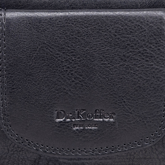 Кошелек Dr.Koffer из натуральной кожи черный