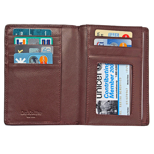 Обложка для паспорта/автодок из натуральной кожи Dr. Koffer