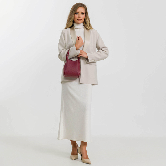 Женская сумка Dr. Koffer из натуральной кожи красная