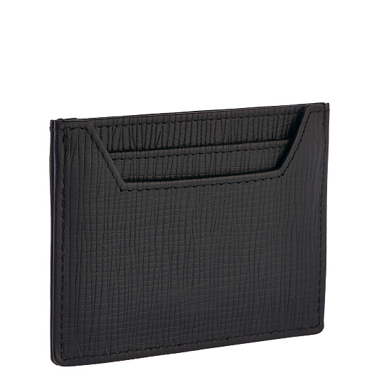 Кредитница Dr.Koffer из натуральной кожи черная