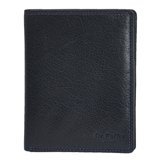 Портмоне Dr.Koffer из натуральной кожи синее