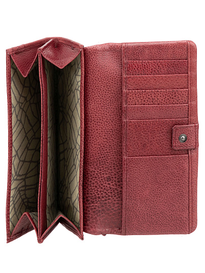 Кошелек Dr.Koffer из натуральной кожи бордовый