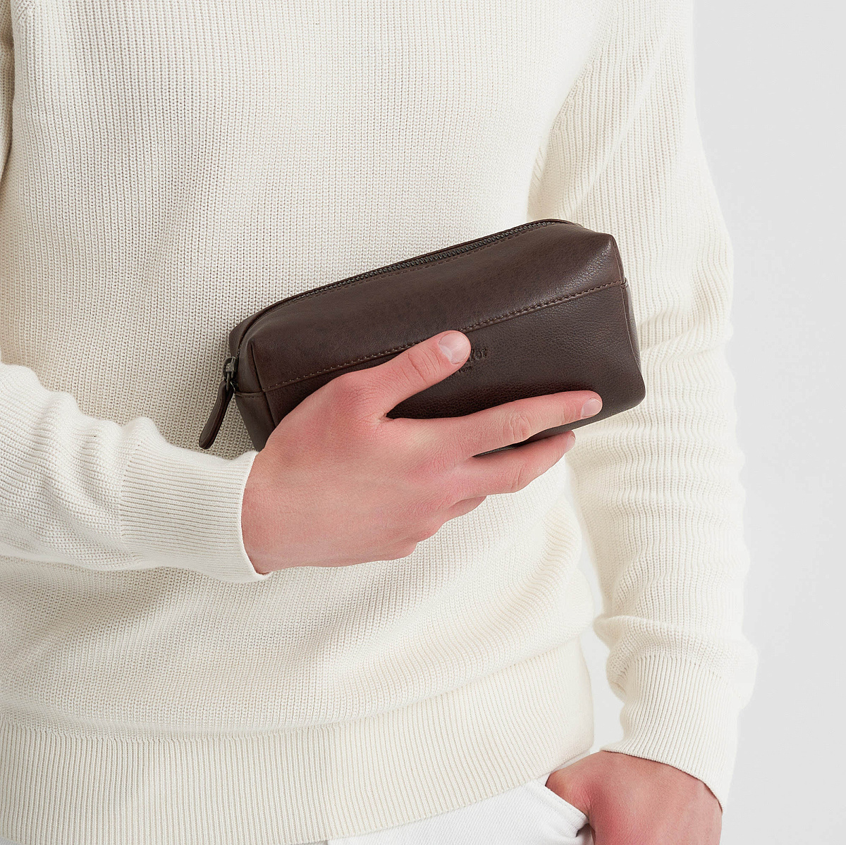 Несессер Dr.Koffer из натуральной кожи коричневый