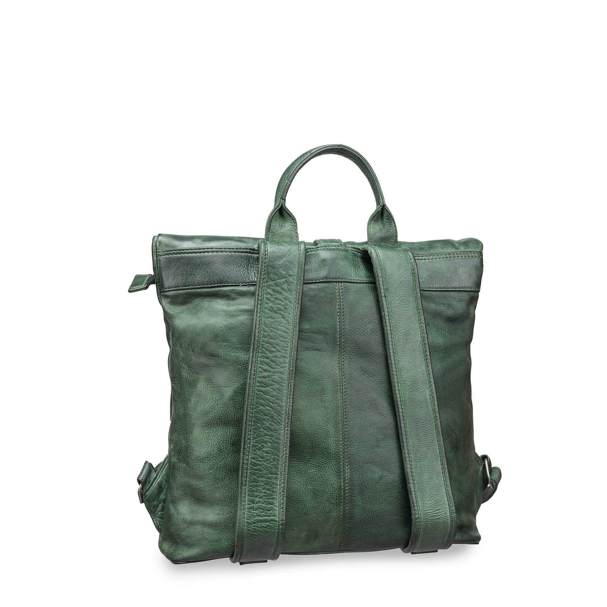 Рюкзак Dr.Koffer из натуральной кожи зеленый