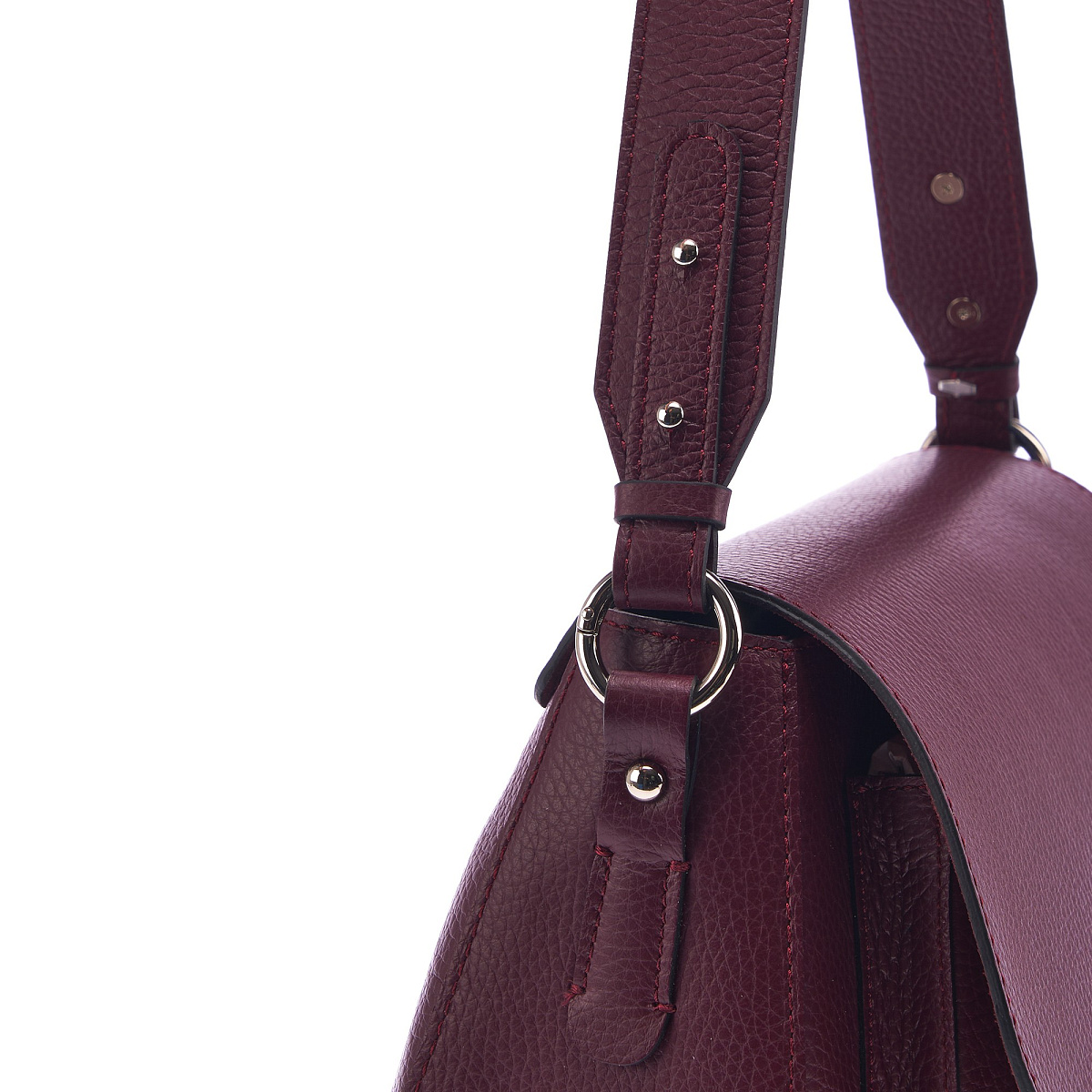 Женская сумка Dr. Koffer из натуральной кожи бордовая