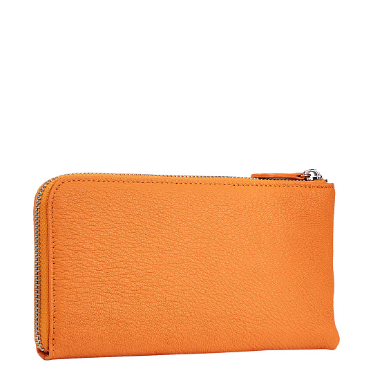 Портмоне Dr.Koffer из натуральной кожи оранжевое