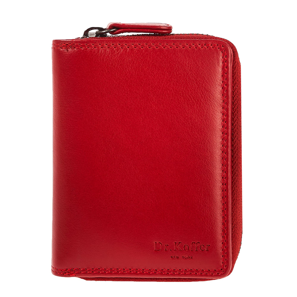 Портмоне Dr.Koffer из натуральной кожи красное