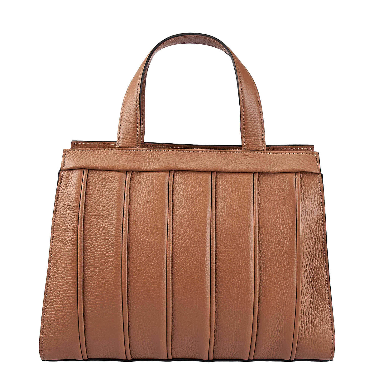 Женская сумка Dr. Koffer из натуральной кожи коричневая