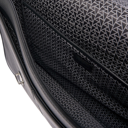 Портфель Dr.Koffer из натуральной кожи черный