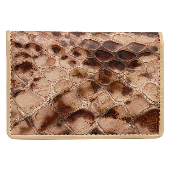 Визитница Dr.Koffer из натуральной кожи темно-коричневая