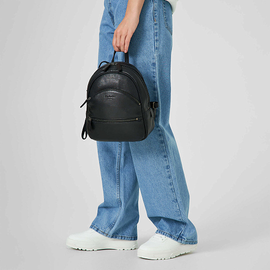 Рюкзак Dr.Koffer из натуральной кожи черный