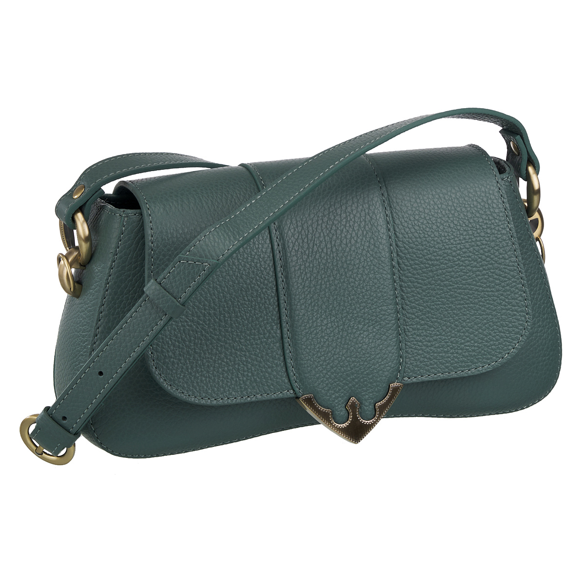 Женская сумка Dr. Koffer из натуральной кожи зеленая