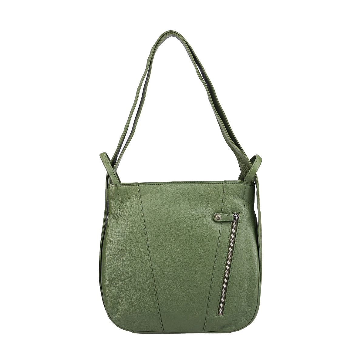 Женская сумка Dr.Koffer из натуральной кожи зеленая