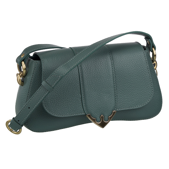 Женская сумка Dr. Koffer из натуральной кожи зеленая