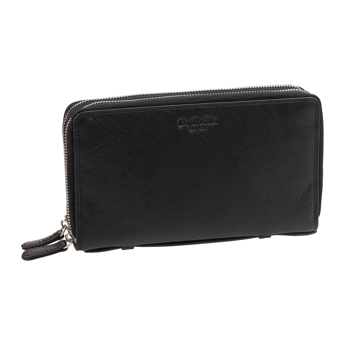Портмоне Dr. Koffer из натуральной кожи черная