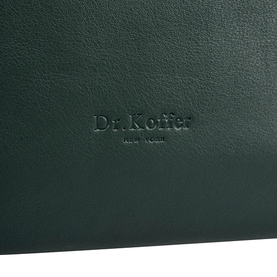 Женская сумка Dr.Koffer из натуральной кожи зеленая