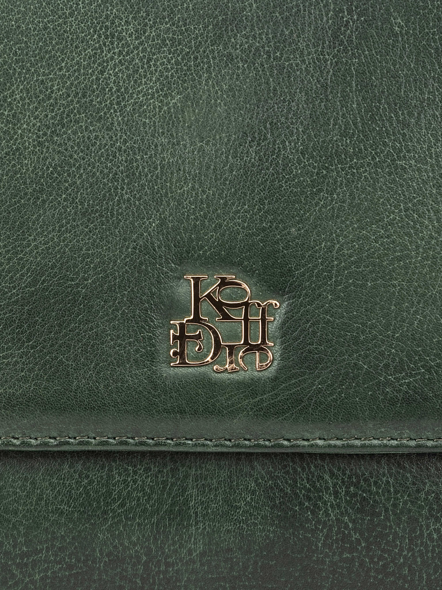 Женская сумка Dr. Koffer из натуральной кожи зеленая